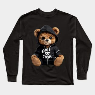 Evil Twin Hip Hop Streetwear Graffiti Teddy Bear Long Sleeve T-Shirt